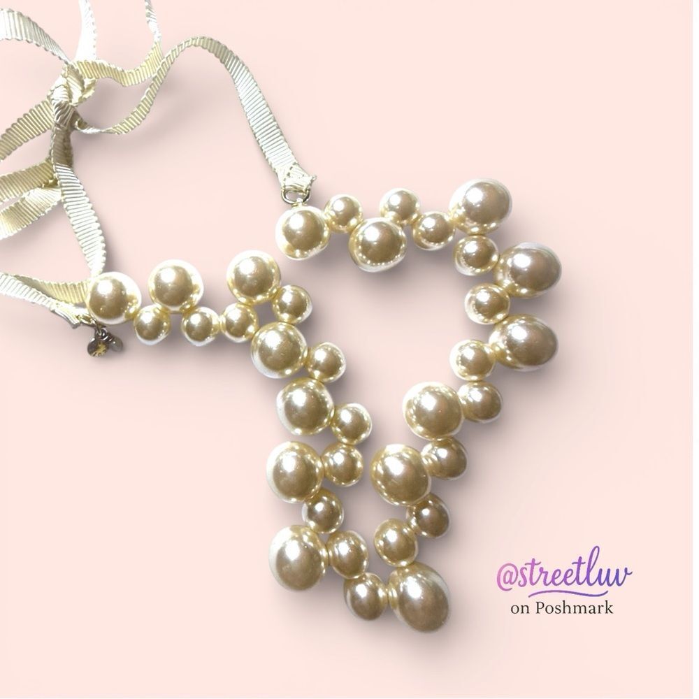 J.Crew Crewcuts Pearl Ribbon Necklace